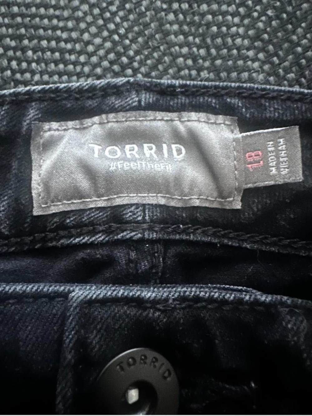 Torrid Dark Blue Jean Shorts - Picture 2 of 2